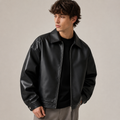 Lucien - Oversized Black Bomber Jacket