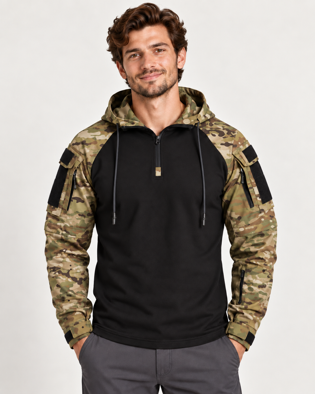 Roscoe | Mens Hoodie Slim Fit Utility Pullover
