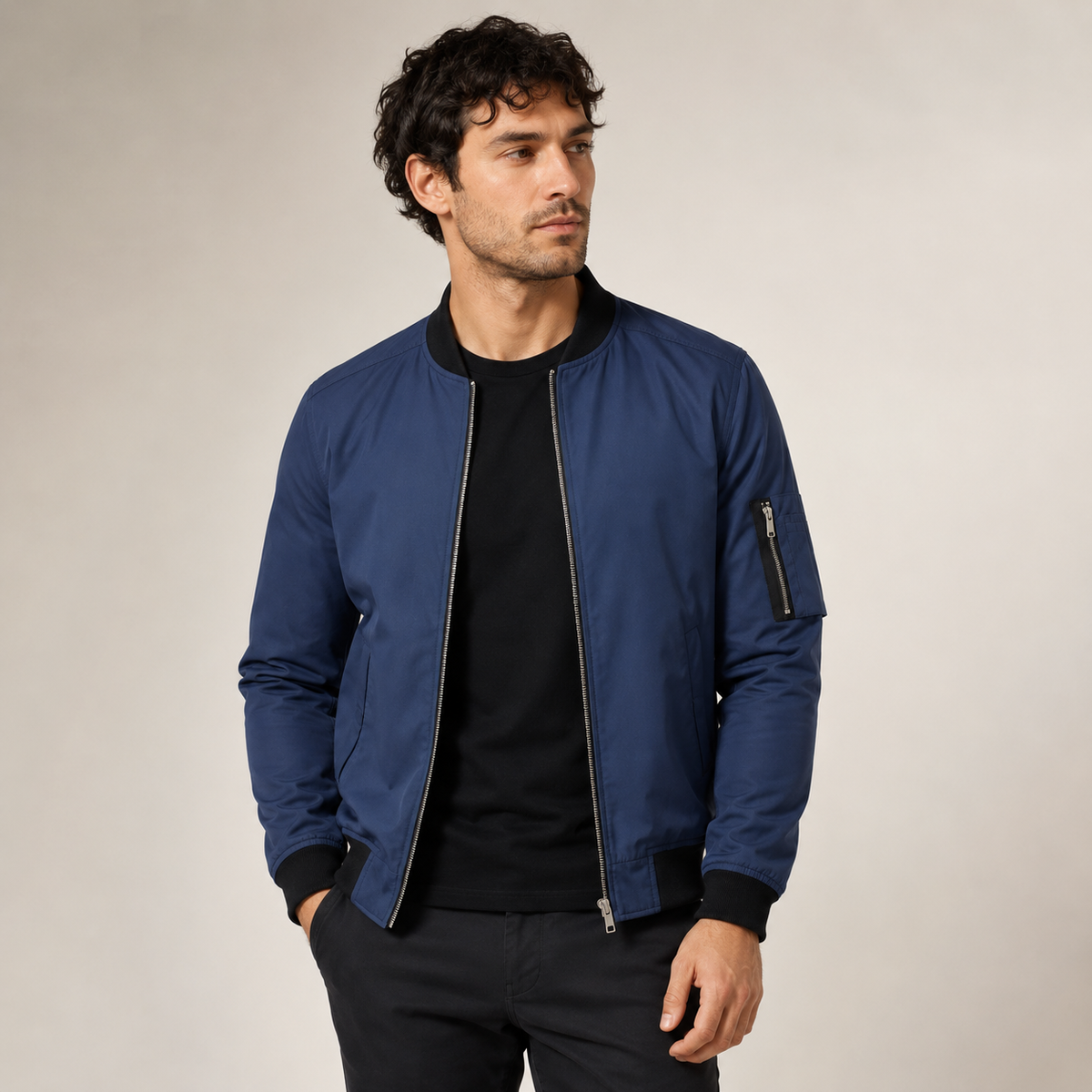 Maxim - Slim Men's Bomber Jacket