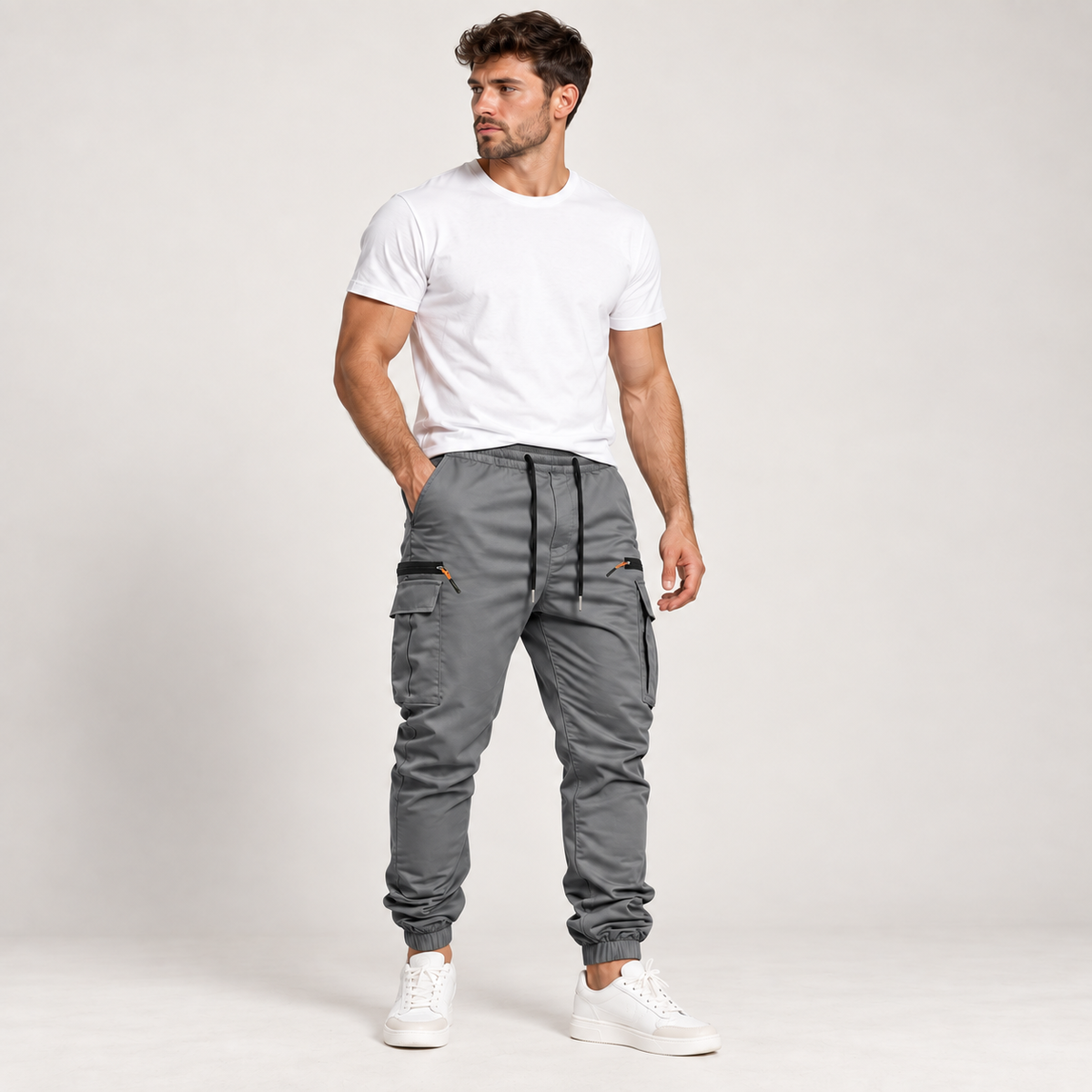 Dario - Tapered Cargo Trousers Men