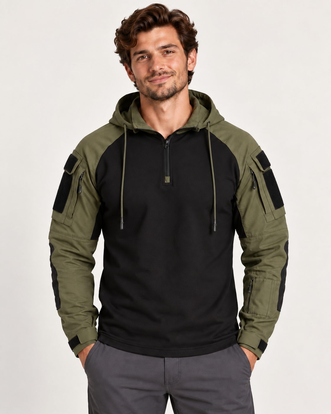 Roscoe | Mens Hoodie Slim Fit Utility Pullover