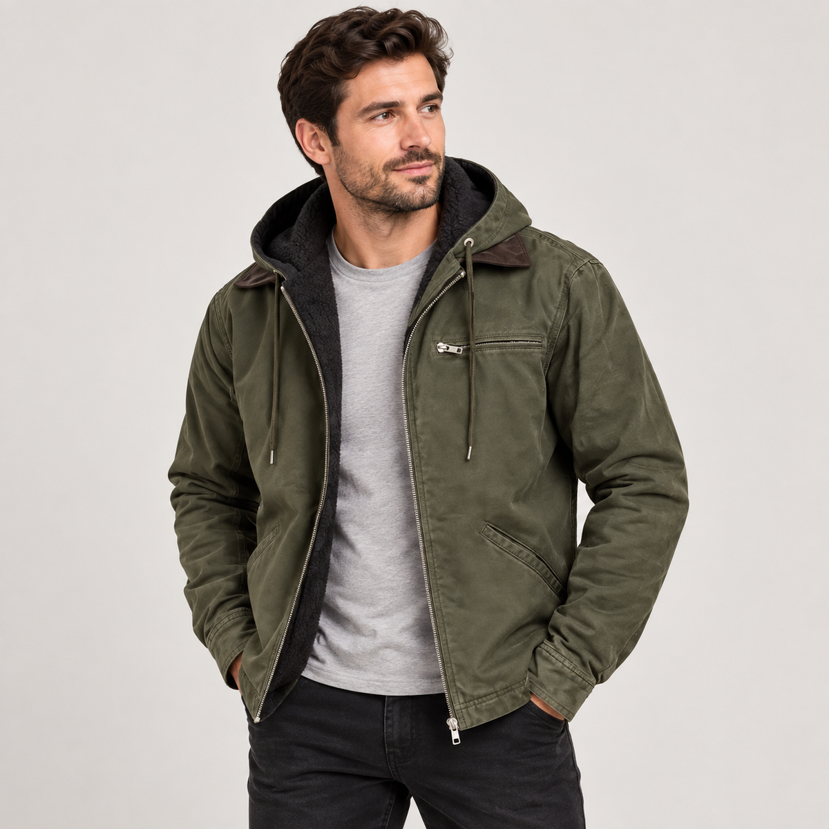 Torsten - Men's High-Loft Puffer Coat with Hood