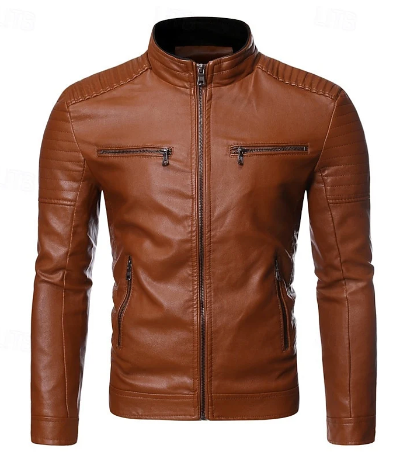 Rafferty | Biker Jacket Men Stand Collar