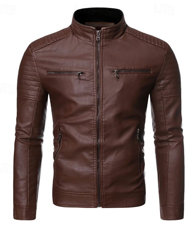 Rafferty | Biker Jacket Men Stand Collar