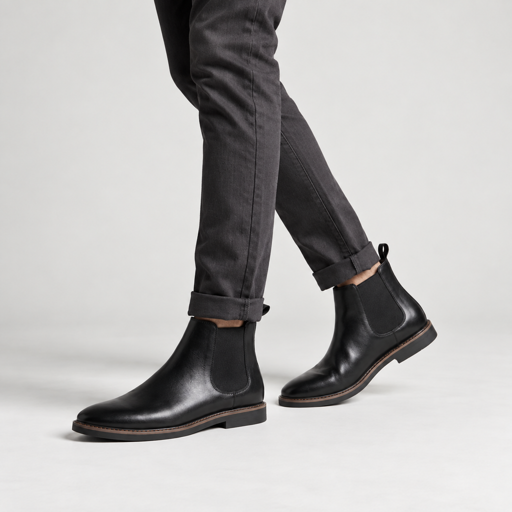 Matteo | Men's Classic Chelsea Ankle Boots – Smart Casual Slip-On Everyday Dress Boots
