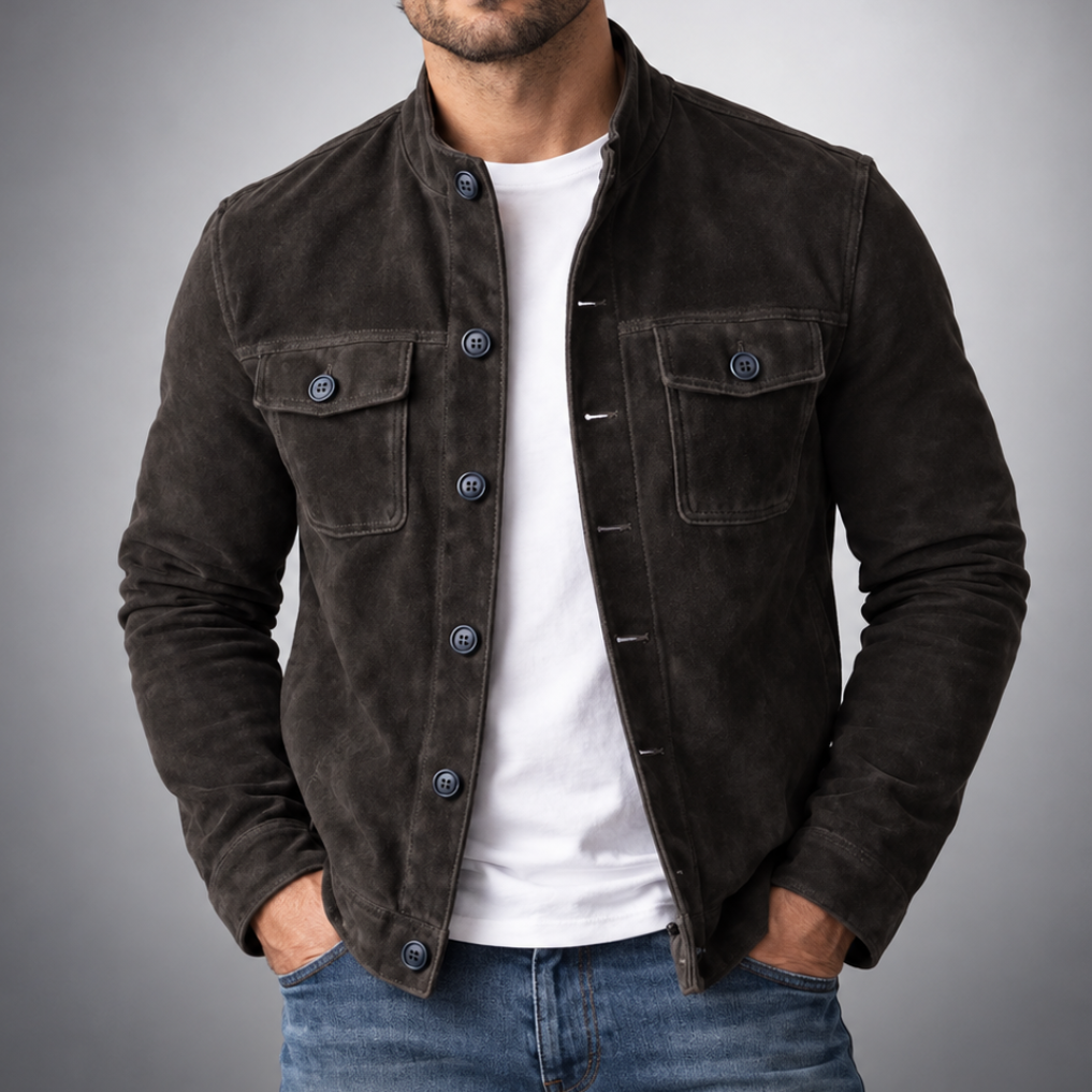 Marlow | Suede Shirt Jacket