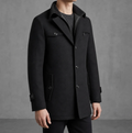 Marco | Mid-Length Wool Pea Coat