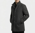 Matteo | Stand Collar Wool-Blend Coat