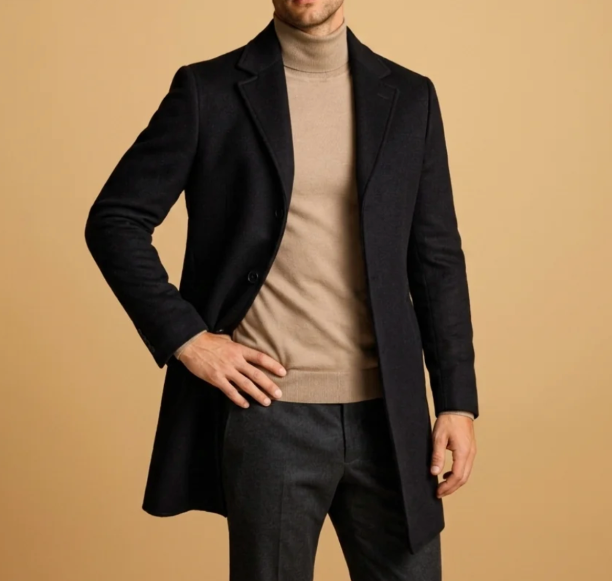 Alessio | Tailored Wool Overcoat