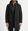 Alistair | Layered Hooded Longline Coat