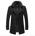 Sebastian | Men's Tailored Warm Insulated Winter Coat – Classic Smart Business Overcoat