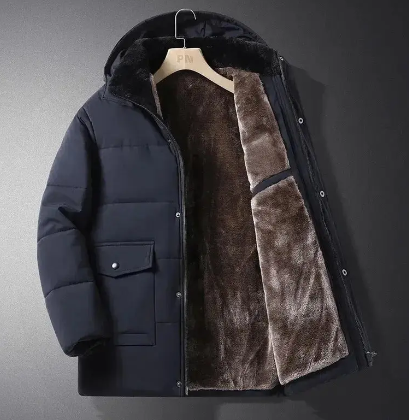 Alaric | Fleece-Lined Hooded Winter Jacket