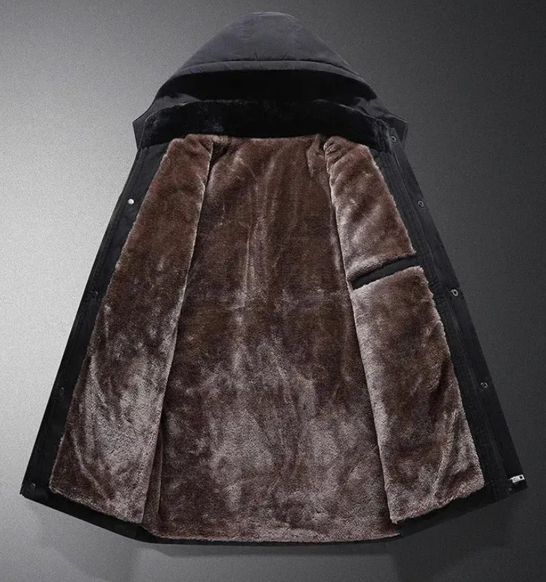 Alaric | Fleece-Lined Hooded Winter Jacket