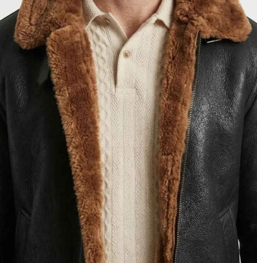 Dominic | Men's Textured Tailored Winter Coat – Warm Smart Casual Business Overcoat