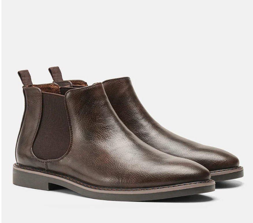 Matteo | Men's Classic Chelsea Ankle Boots – Smart Casual Slip-On Everyday Dress Boots