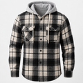Rowan | Mens Overshirt Hooded Checked