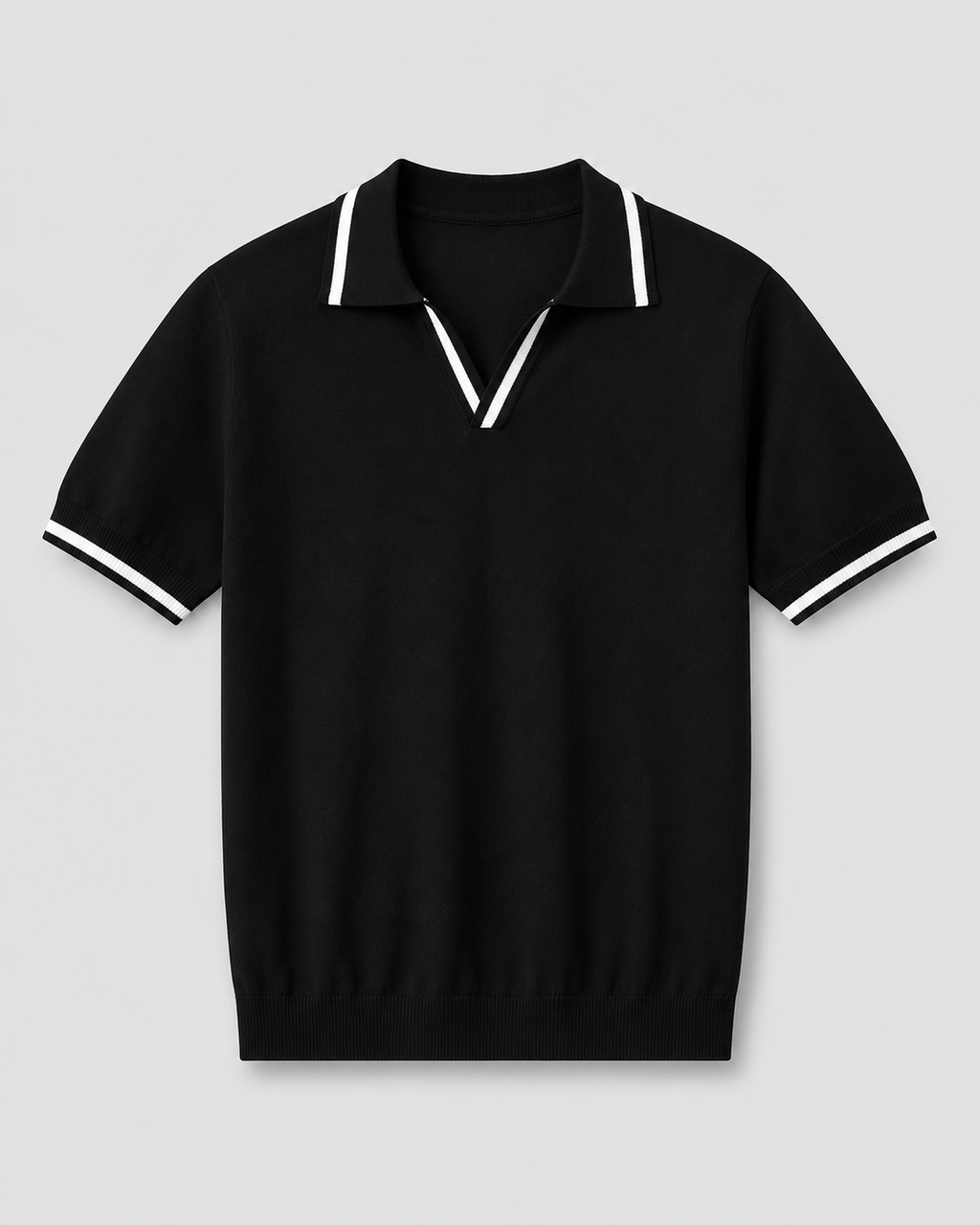 Luca – Men’s Contrast Trim Knitted Polo