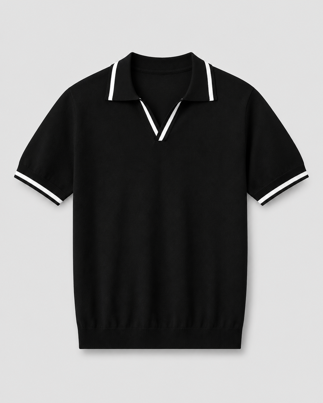 Luca – Men’s Contrast Trim Knitted Polo