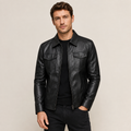 Evander - Classic Men's Black Leather Jacket