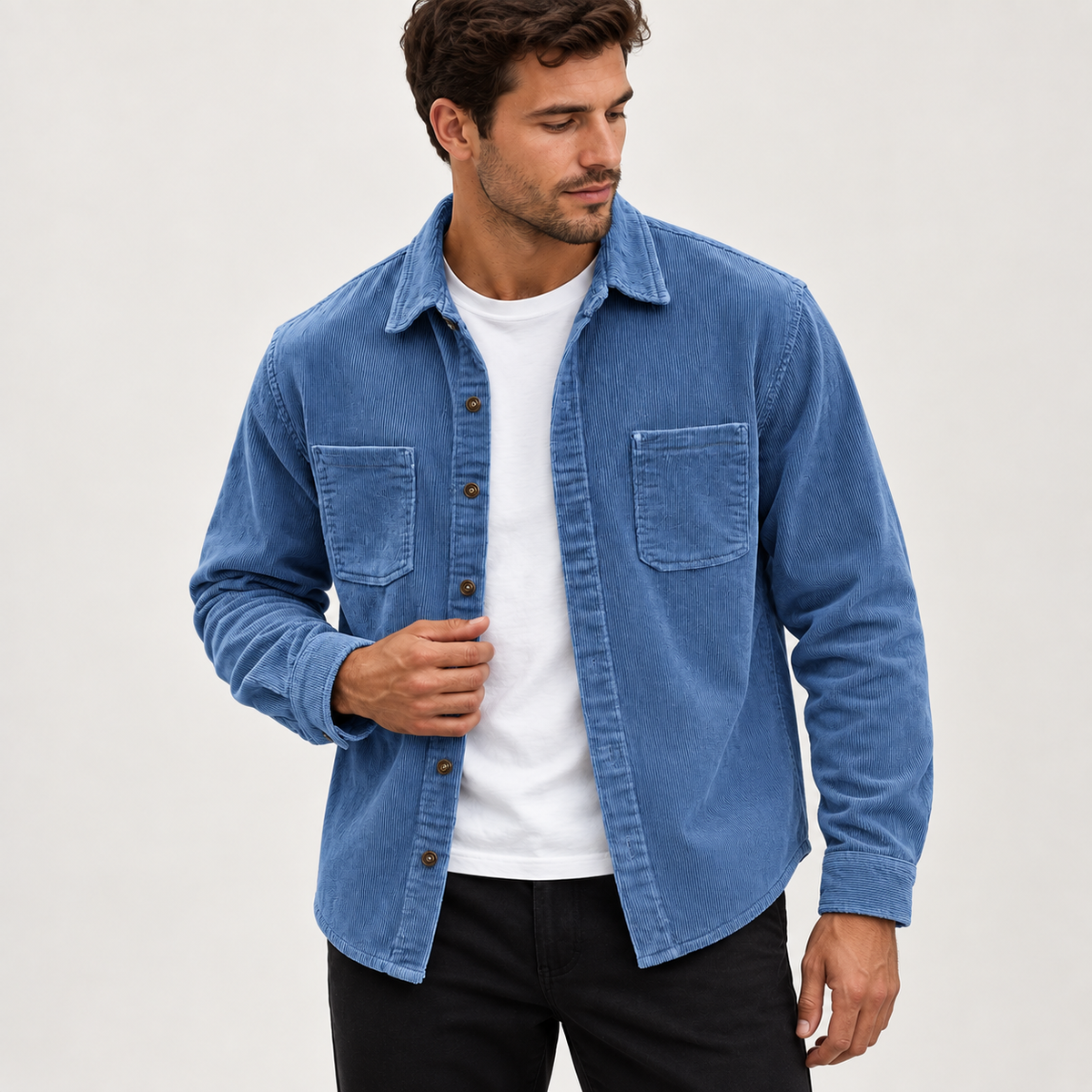 Aksel - Corduroy Overshirt Men