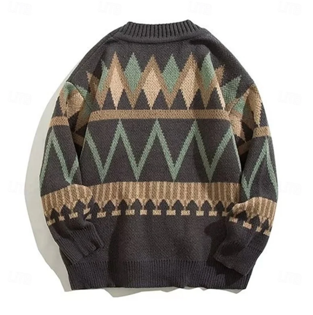 Wilfred | Mens Cardigan V-Neck Patterned Button