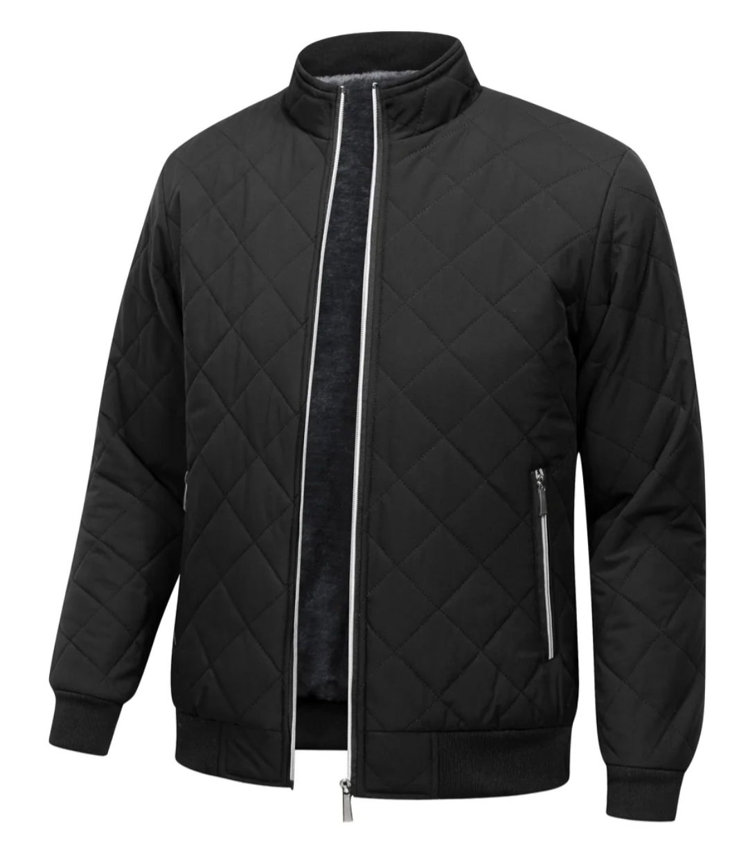 Cassius | Bomber Jacket Men Quilted Diamond