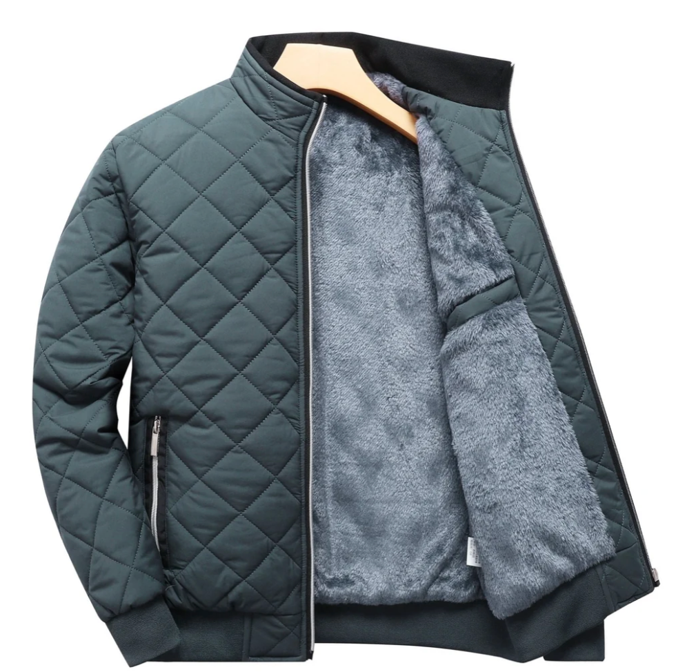Cassius | Bomber Jacket Men Quilted Diamond