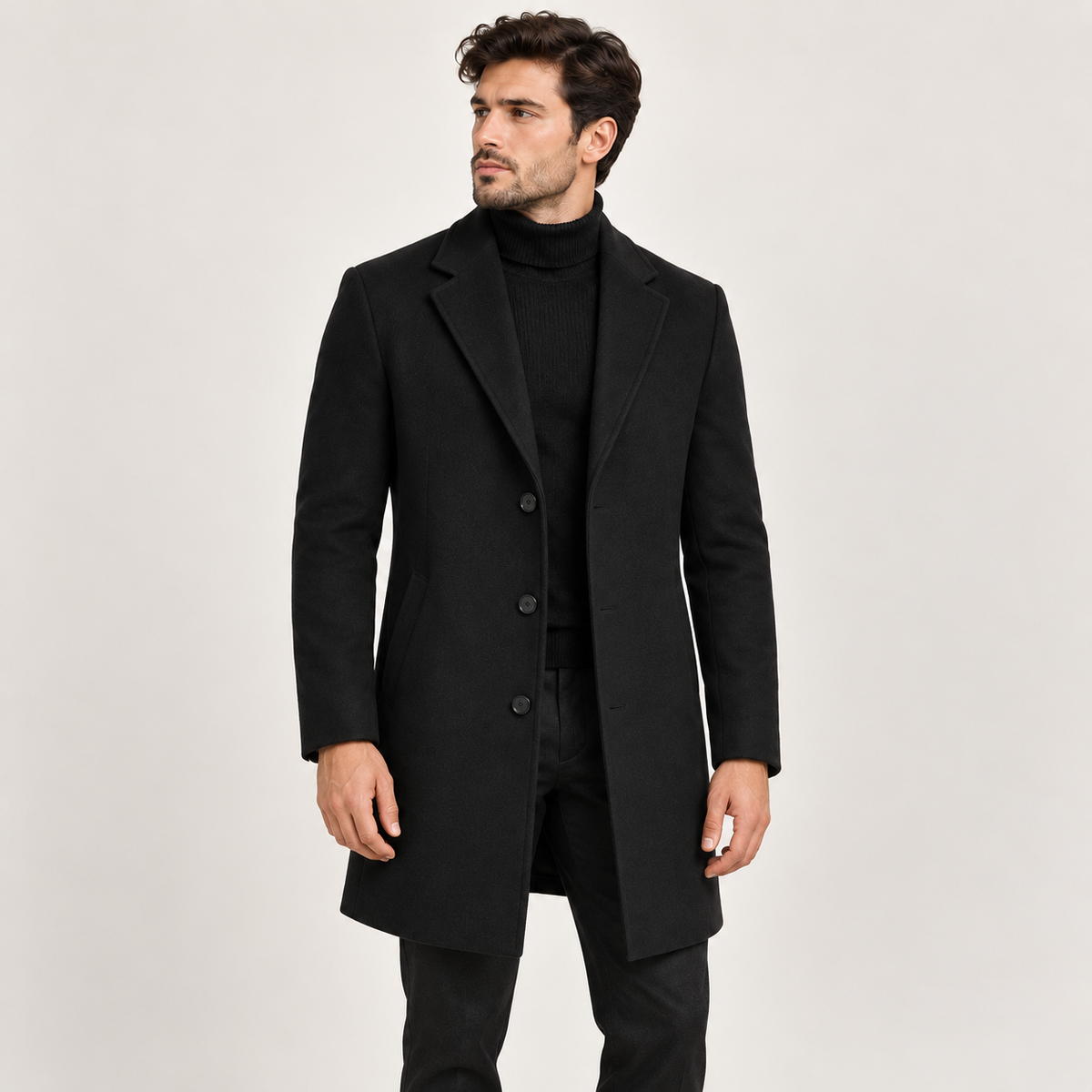 Weston - Refined Long Mens Overcoat