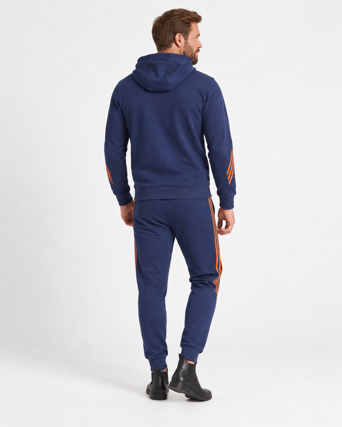 Oskar - Timeless Men's Grey Cotton-Blend Zip Tracksuit