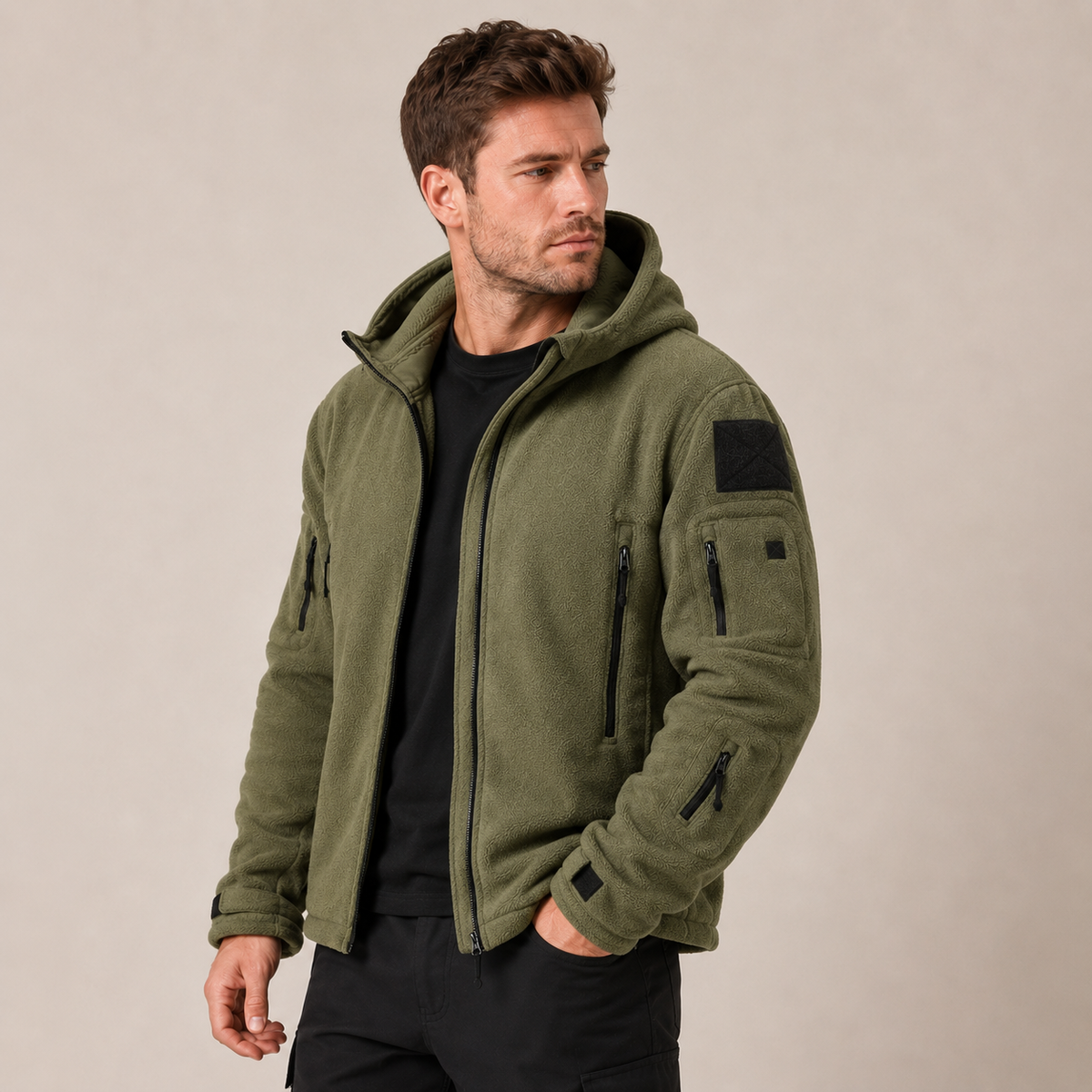 Jasper - Utility Fleece Jacket for Men