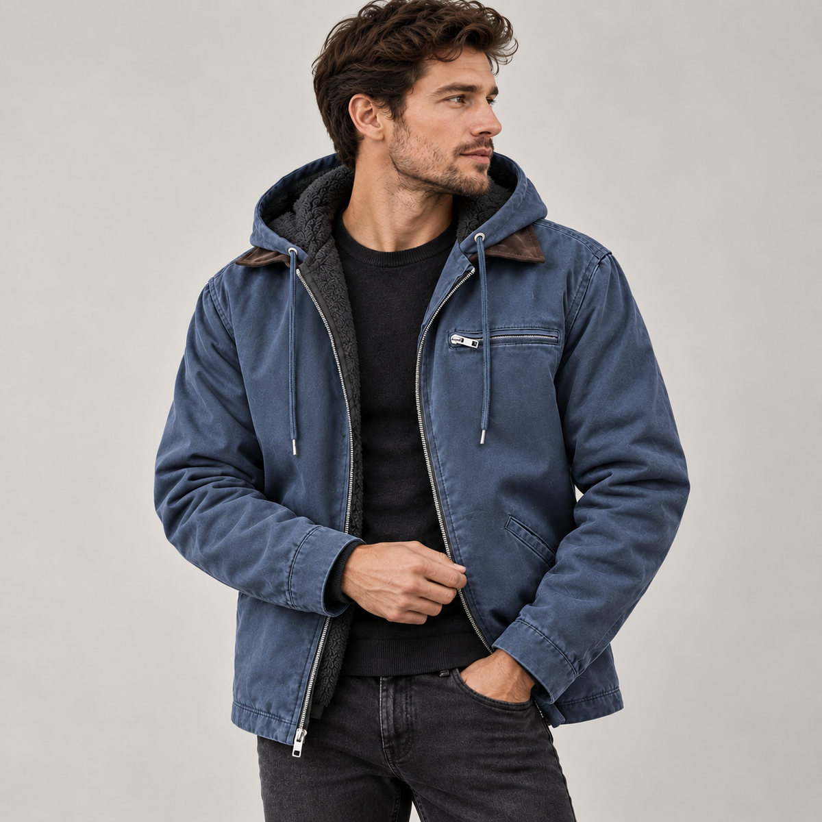 Torsten - Men's High-Loft Puffer Coat with Hood