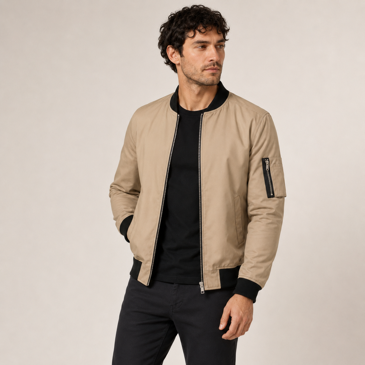 Maxim - Slim Men's Bomber Jacket