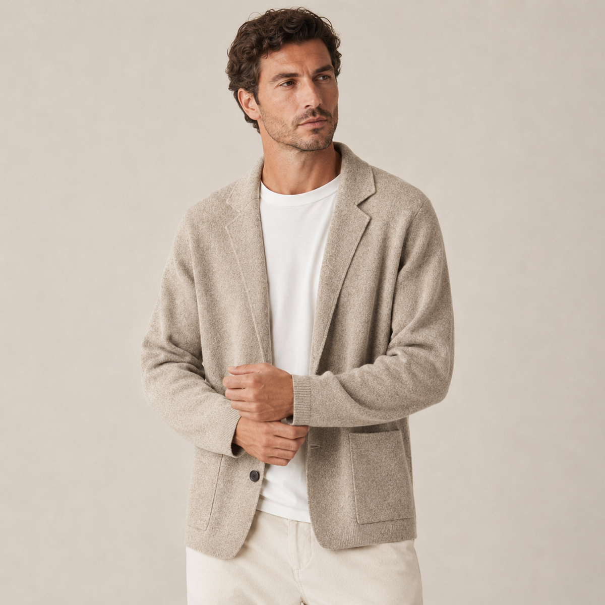 Tobias - Wool-Blend Men's Coatigan