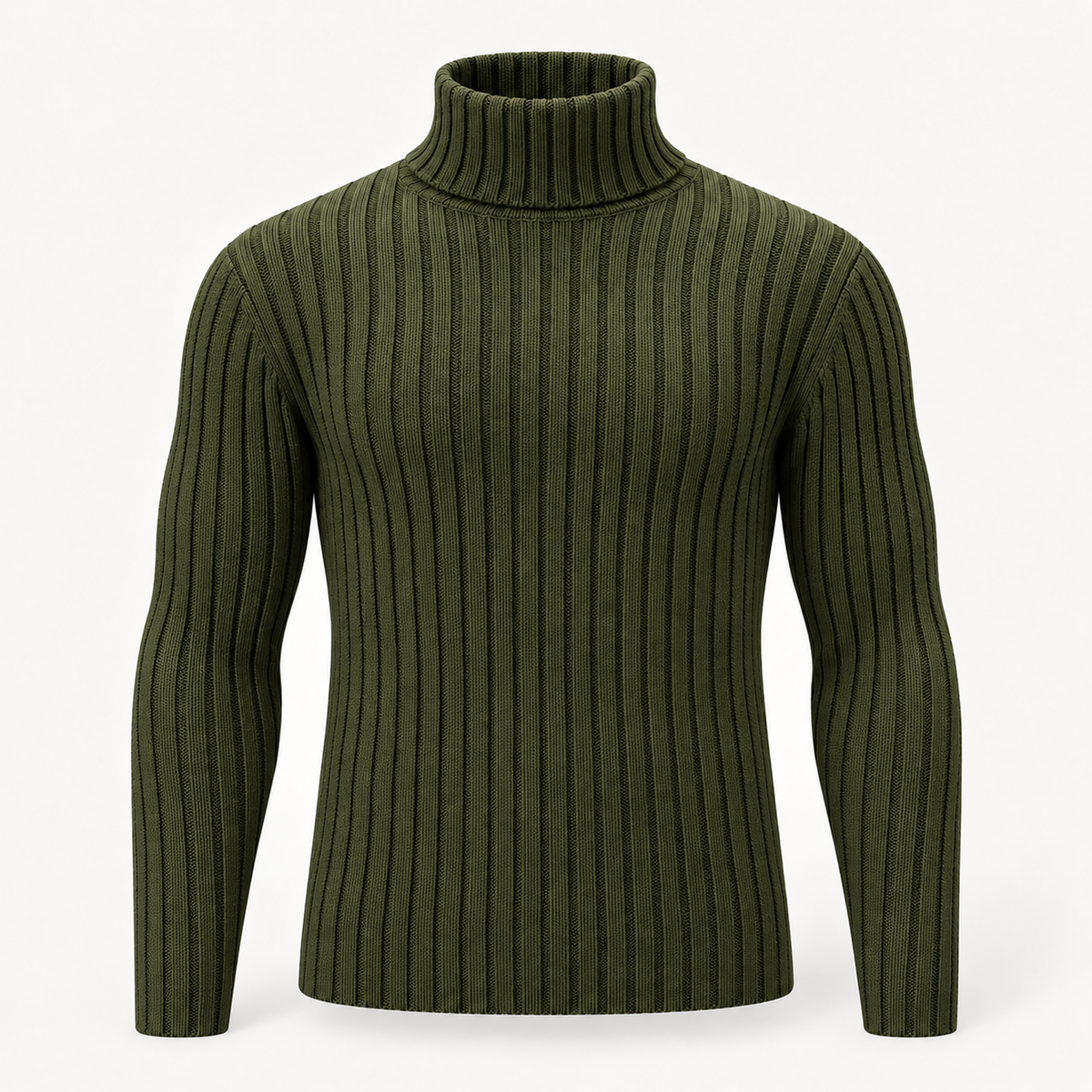 Lawson | Mens Ribbed Jumper High Neck Knitted Pullover