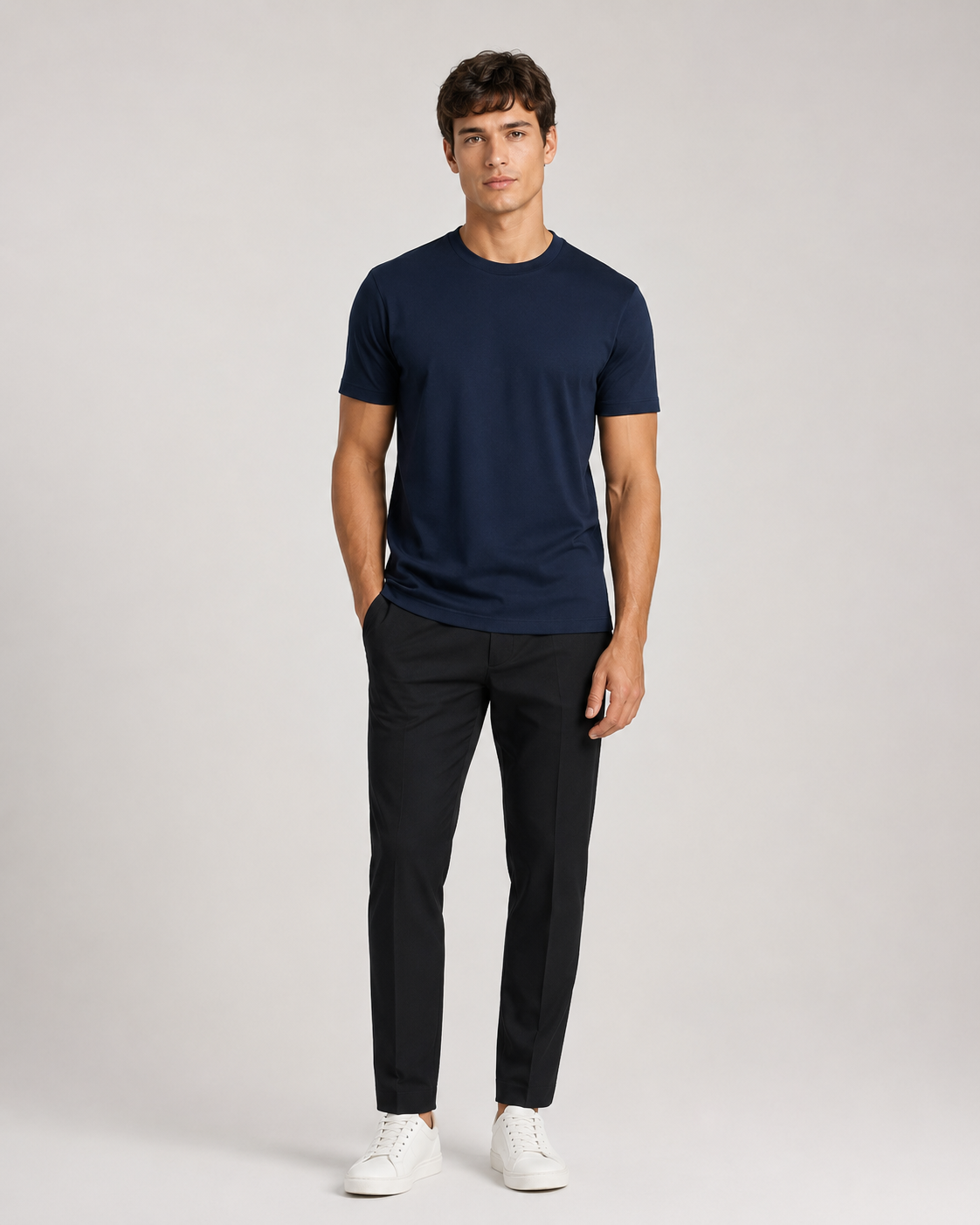 Arden – Men’s Midnight Navy Crew Neck T-Shirt