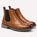 Barnaby | Chelsea Boots Men Brogue Detail
