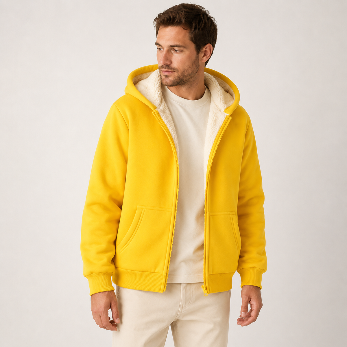Eric - Heavyweight Full Zip Fleece Hoodie