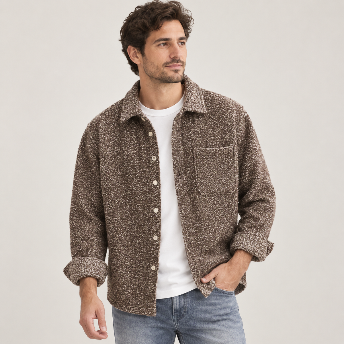Nolan - Cashmere Blend Men's Overshirt