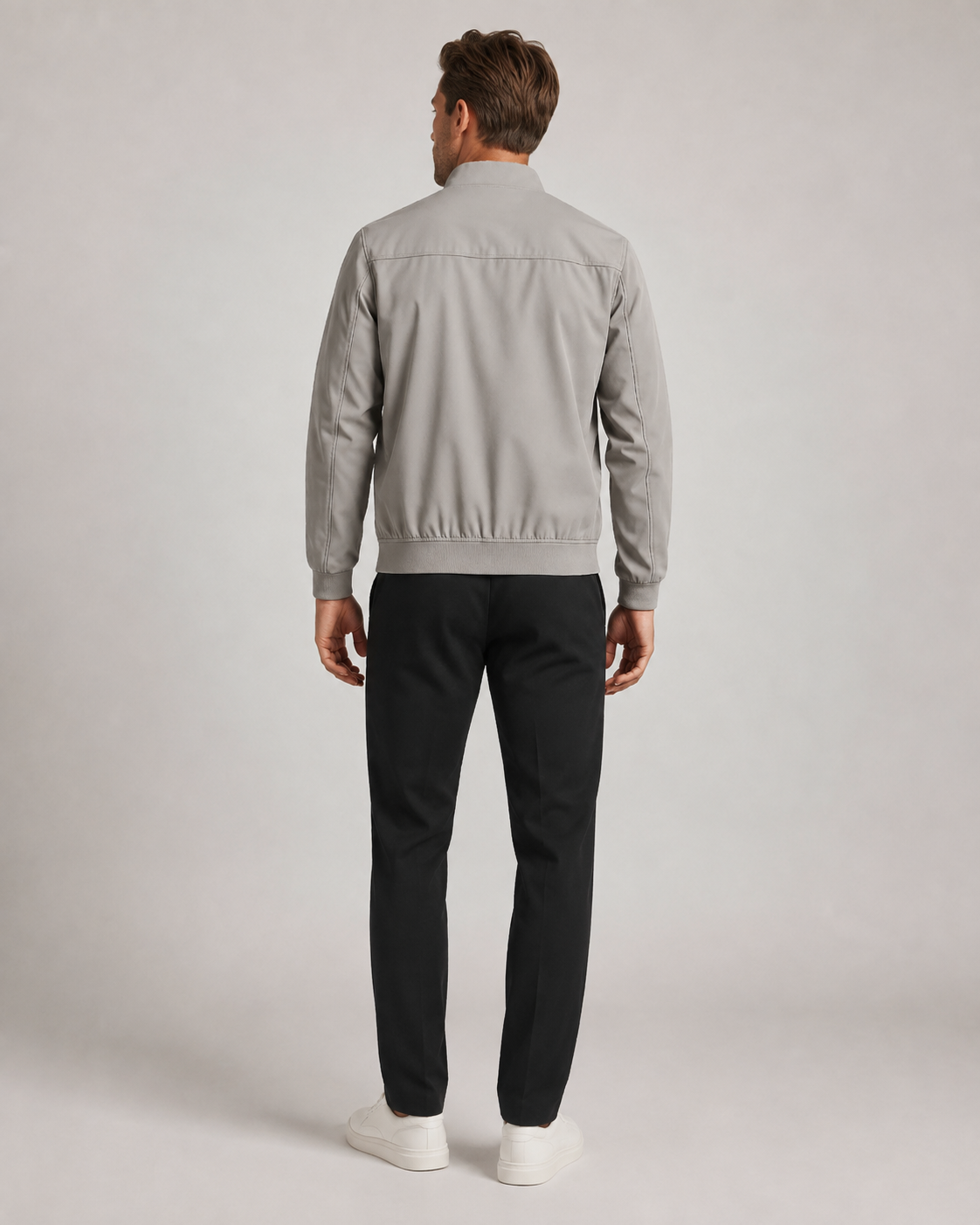 Soren – Men’s Stone Grey Zip Jacket