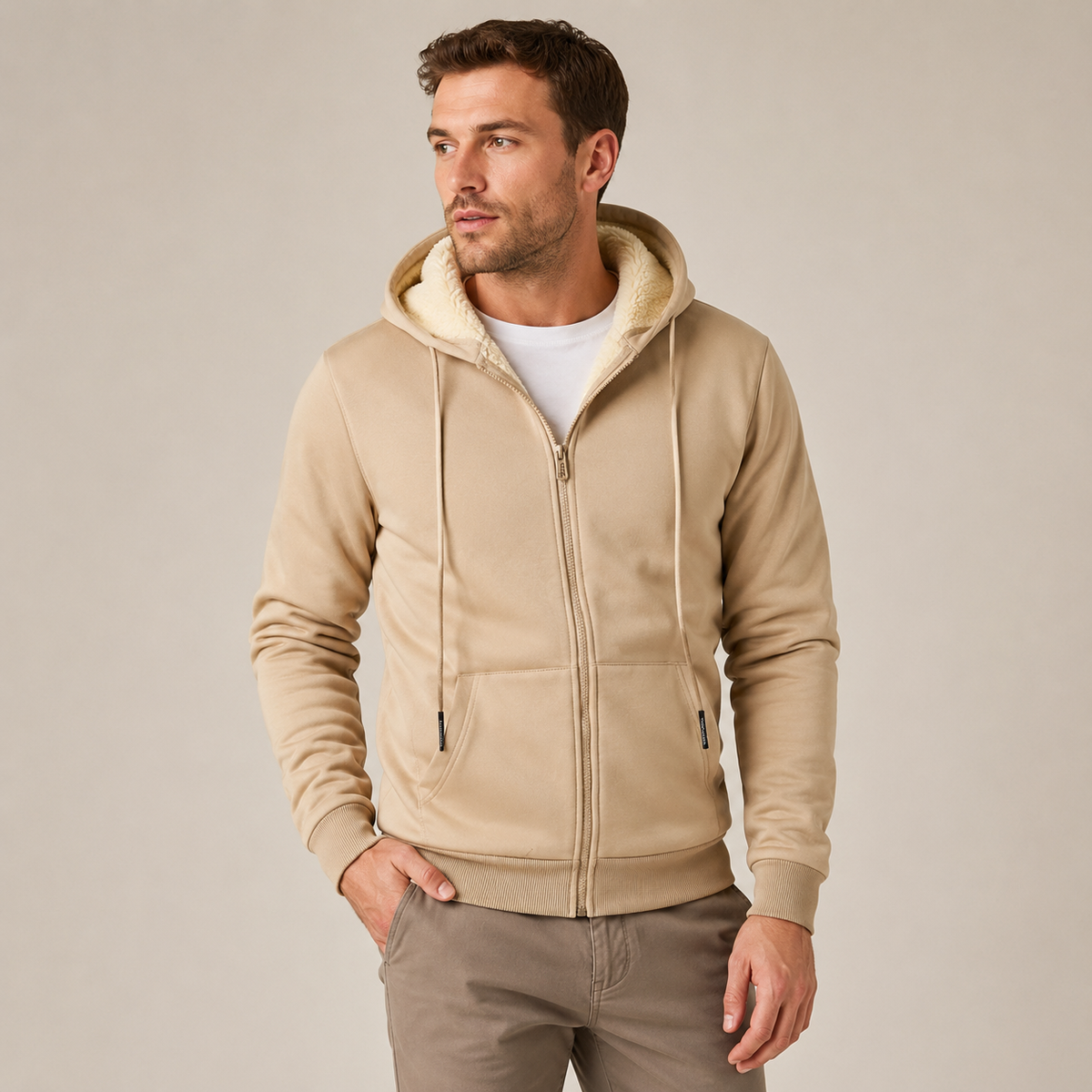 Eric - Heavyweight Full Zip Fleece Hoodie