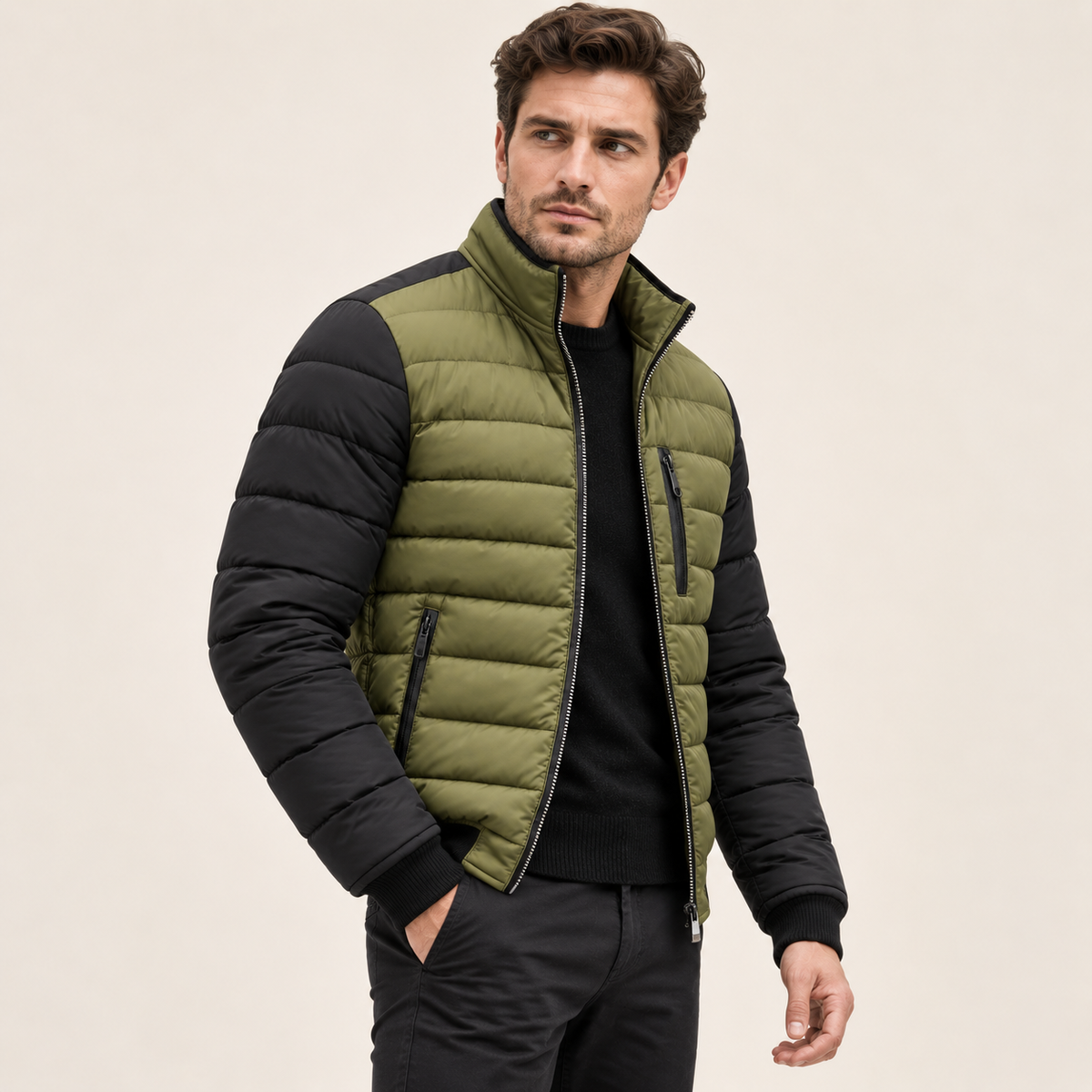 Anders - Quilted Men's Puffer Jacket