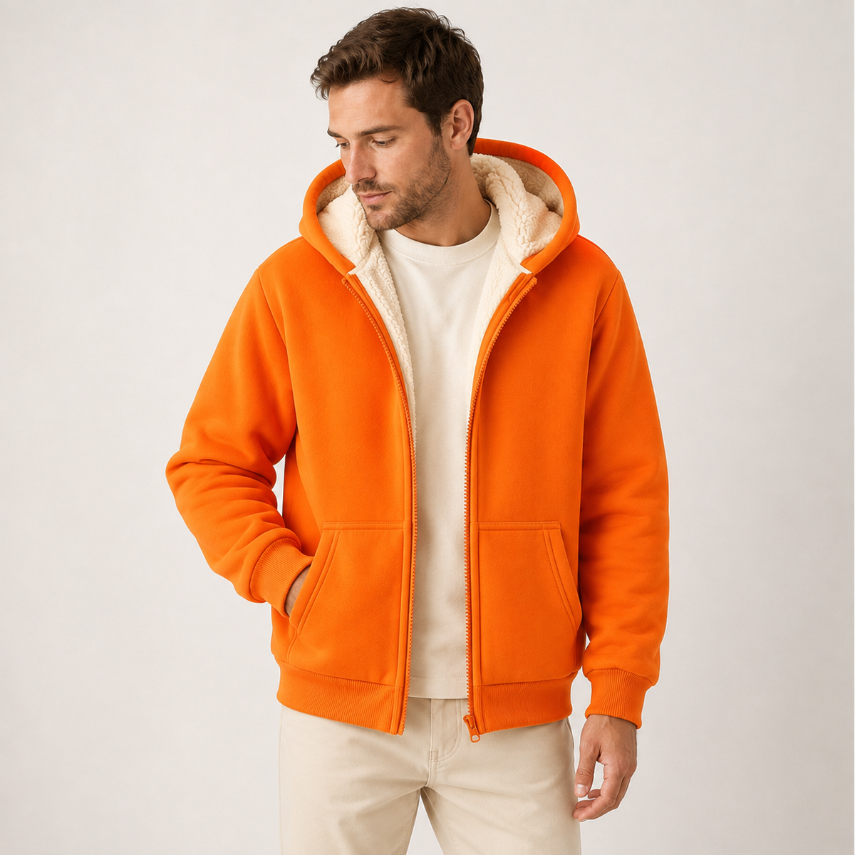 Eric - Heavyweight Full Zip Fleece Hoodie