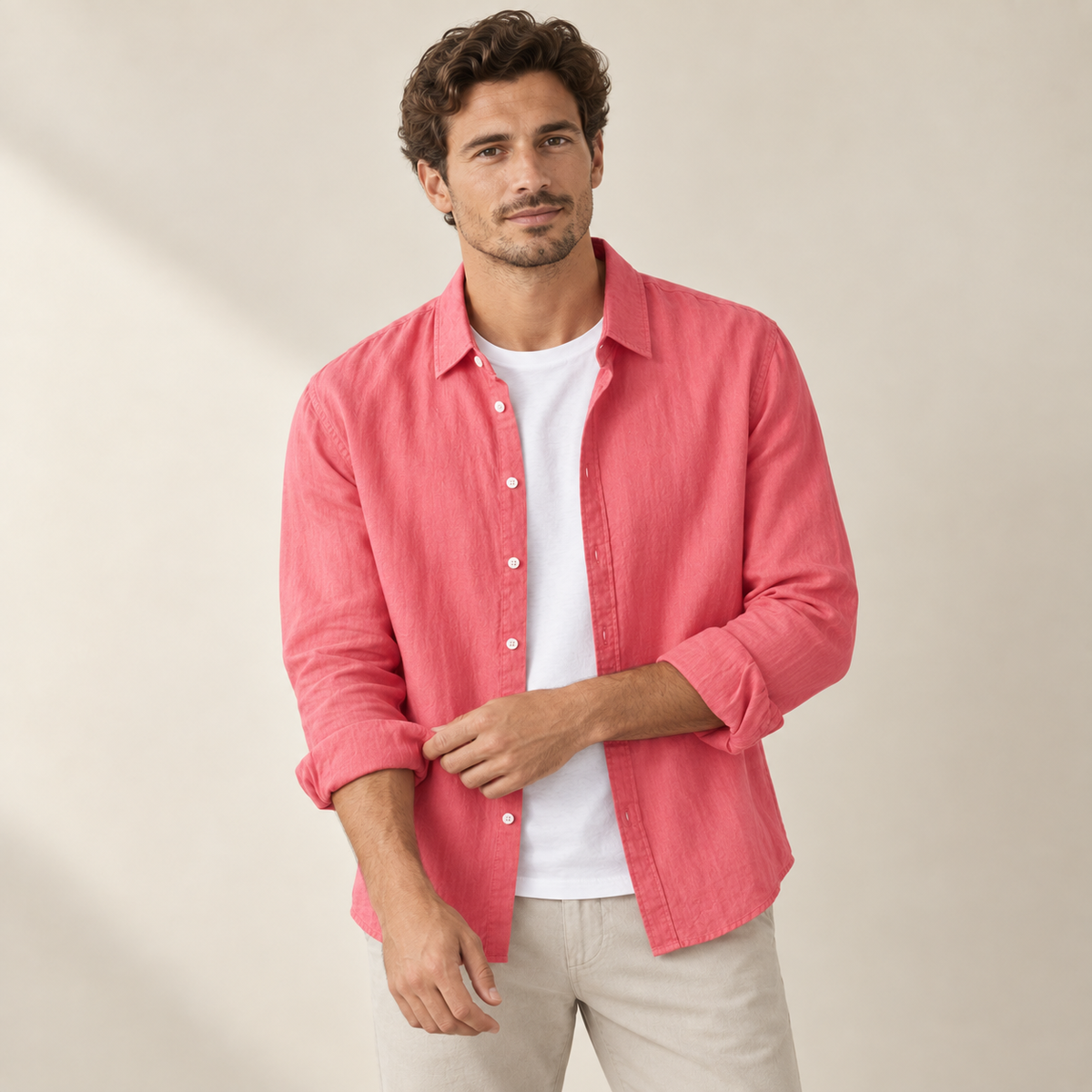 Oskar - Classic Button-Up Shirt for Men