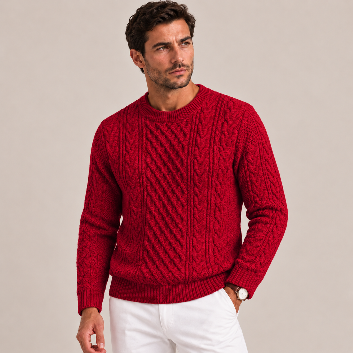 Edmund - Cable Knit Jumper Men