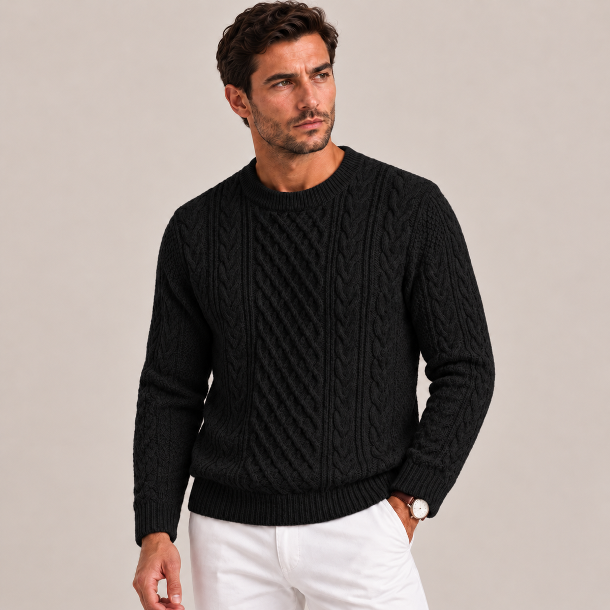 Edmund - Cable Knit Jumper Men