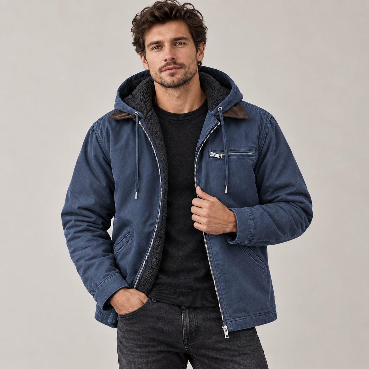 Torsten - Men's High-Loft Puffer Coat with Hood